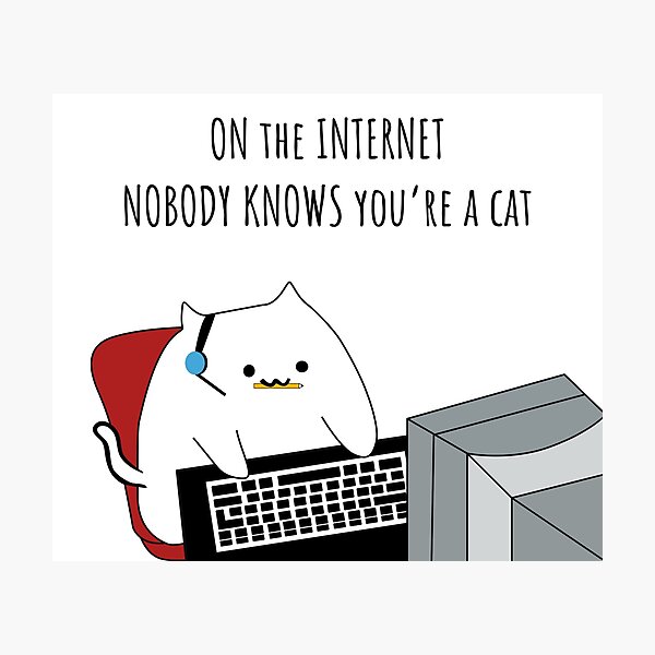 Artikel-Vorschau von Im Internet weiß niemand, dass Sie eine Katze sind, designt und verkauft von coder-kitty.