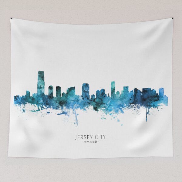 Item preview, Jersey City New Jersey Skyline designed and sold by ArtPrints.