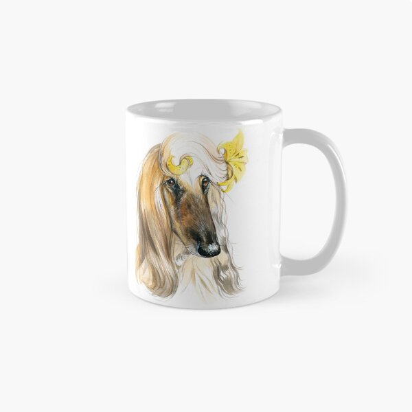 Item preview, portrait of afghan hound zodiac style Virgo designed and sold by TinaPolyak.