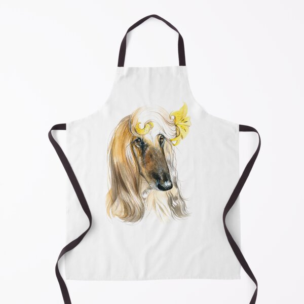 Item preview, portrait of afghan hound zodiac style Virgo designed and sold by TinaPolyak.