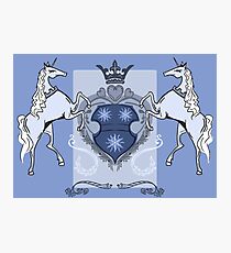 Heraldic Unicorns Photographic Print