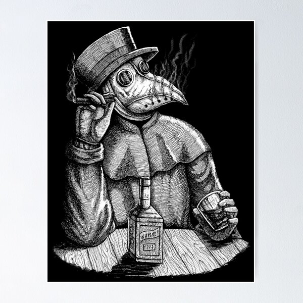 Item preview, Relaxed Plague Doctor designed and sold by grimsoulart.