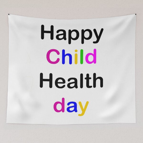 Item preview, happy Child Health Day designed and sold by zemrani1.