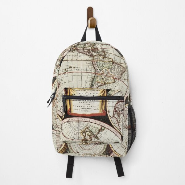 Mochila personalizada (Mapa Vintage) - Arte & Papel