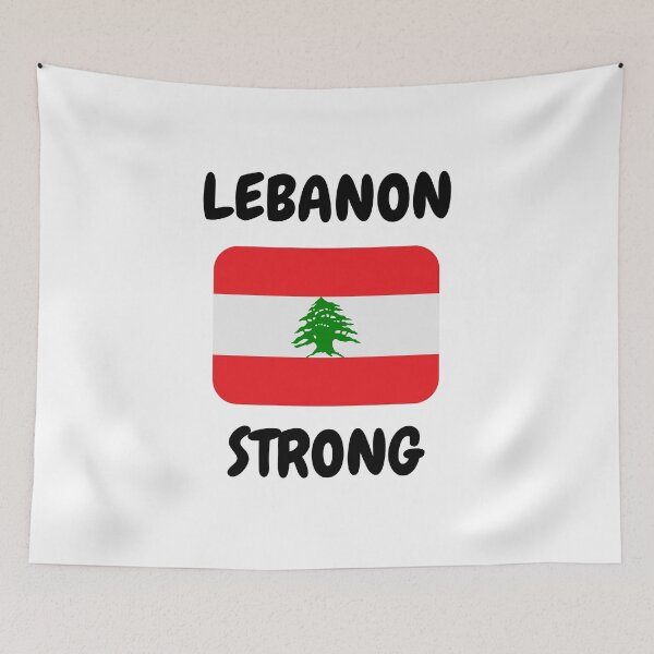 Item preview, Lebanon Strong with flag designed and sold by simplysharon.