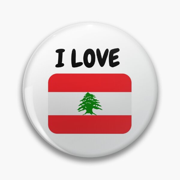 Item preview, I Love Lebanon with flag designed and sold by simplysharon.