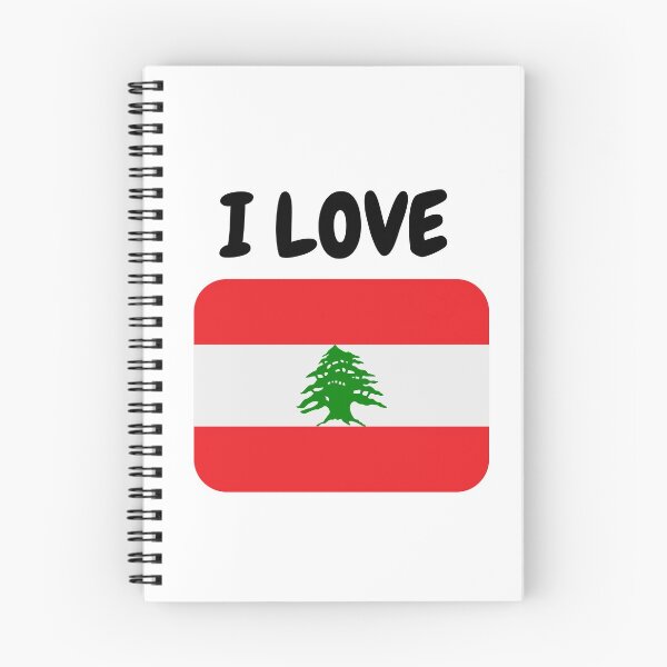 Item preview, I Love Lebanon with flag designed and sold by simplysharon.