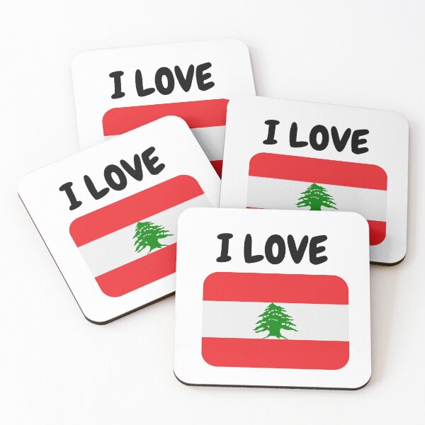 Item preview, I Love Lebanon with flag designed and sold by simplysharon.