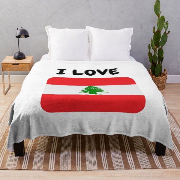 Item preview, I Love Lebanon with flag designed and sold by simplysharon.