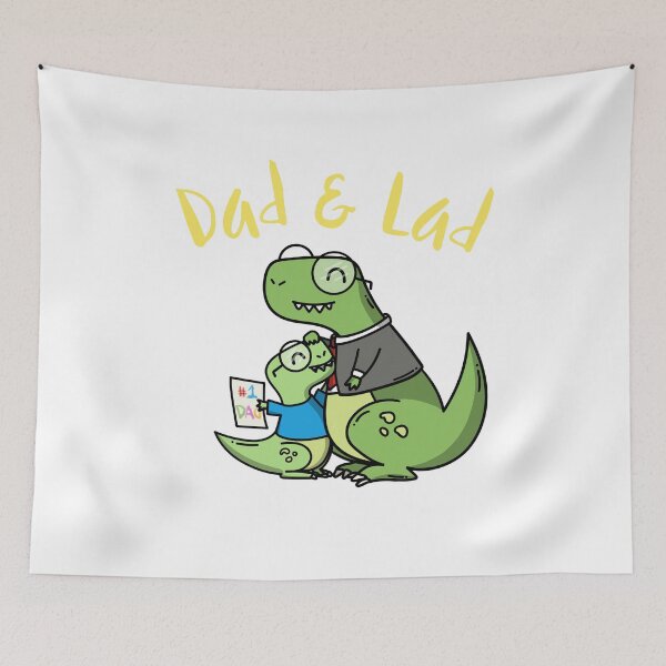 Item preview, Father And Son Dinosaurs - Dad & Lad Design designed and sold by mum-of-two.