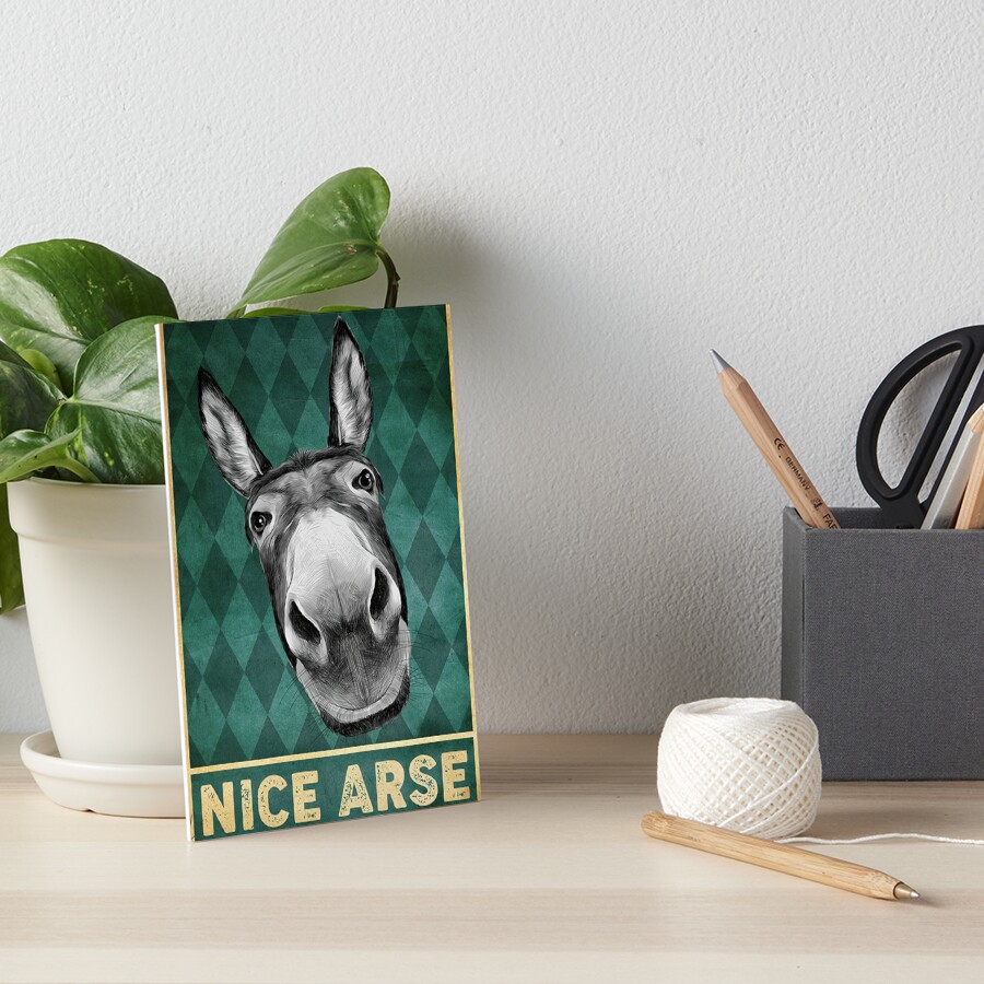 "Nice Arse Donkey" Art Board Print by aidahollie Redbubble