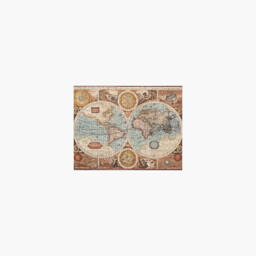 Vintage World Map Jigsaw Puzzle