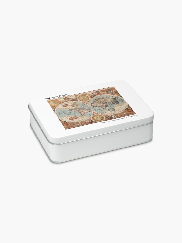 Alternate view of Vintage World Map Jigsaw Puzzle