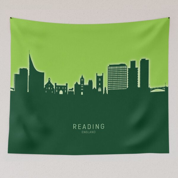 Artikelvorschau, Reading England Skyline entworfen und verkauft von ArtPrints.
