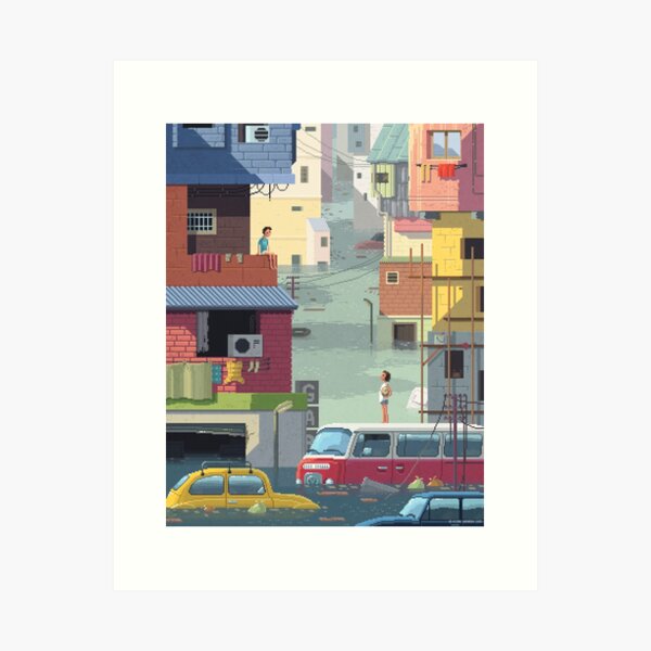 Scene #22: 'The Flood' Art Print