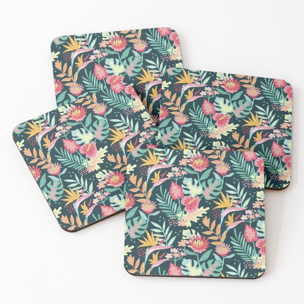 Item preview, Beautiful Colorful Tropical Flowers designed and sold by Vector Scout Lab.