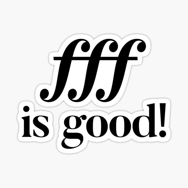 Item preview, fff is good! (Black) designed and sold by FullTrombone.