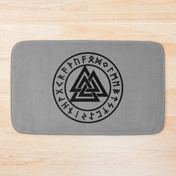 Item preview, Valknut, Odin, Wotans Knot, Futhark Runes, Hrungnir Heart designed and sold by nitty-gritty.