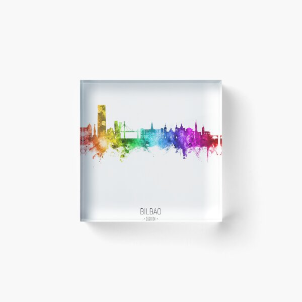 Item preview, Bilbao Spain Skyline designed and sold by ArtPrints.