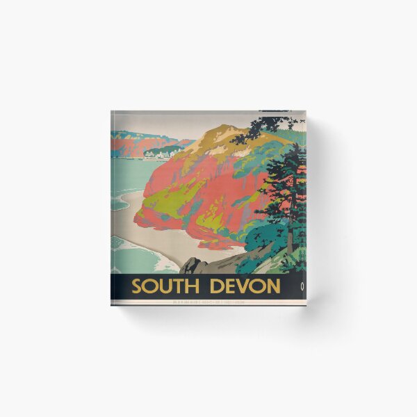 Item preview, South Devon viejo poster designed and sold by CorasPosters.