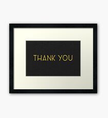thank you cards Framed Print