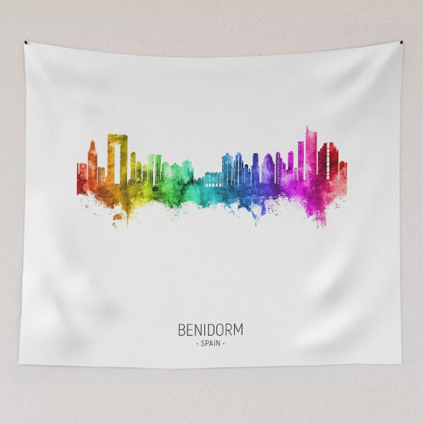 Item preview, Benidorm Spain Skyline designed and sold by ArtPrints.