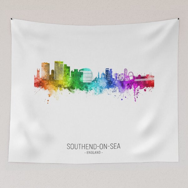 Item preview, Southend-on-Sea England Skyline designed and sold by ArtPrints.