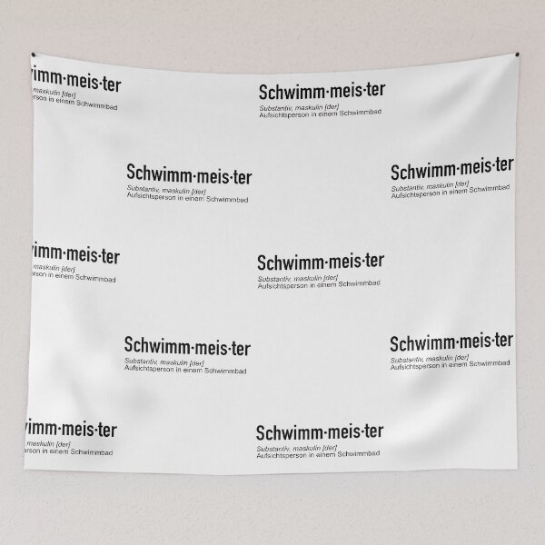 Item preview, schwimmmeister summer quote design  designed and sold by pirminio.