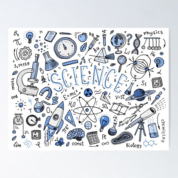 science drawing poster