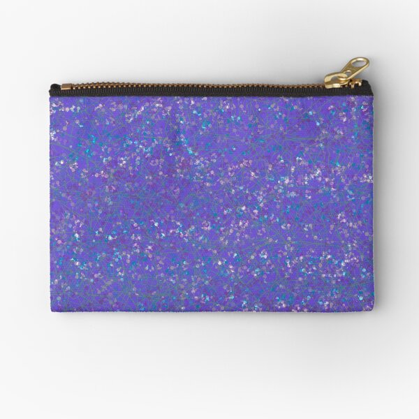 Pleasing Purple Abstract Art Geometric Pattern Zipper Pouch
