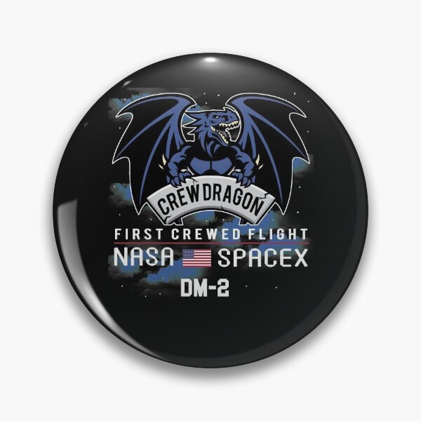 Item preview, Crew Dragon First Crewed Flight Nasa Spacex DM-2 Great Gift for Men Women designed and sold by iamspiner.
