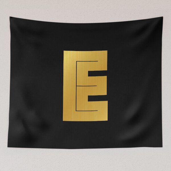 Aperçu de l'œuvre Lettre E - Série Golden Initials créée et vendue par To-the-T.