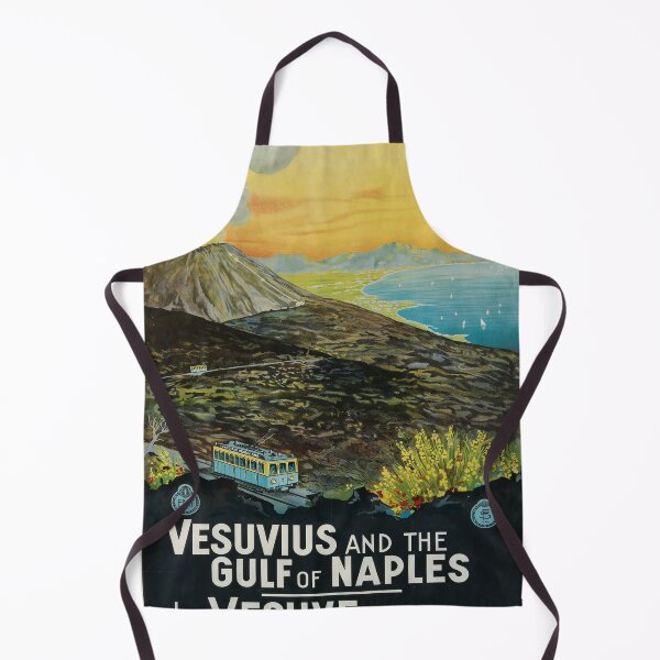 Item preview, ENIT Vesuvius and the Gulf of Naples retro poster designed and sold by CorasPosters.
