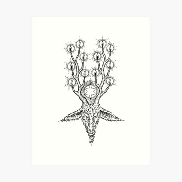 Betwixt the Horns by Gemma Gary Art Print