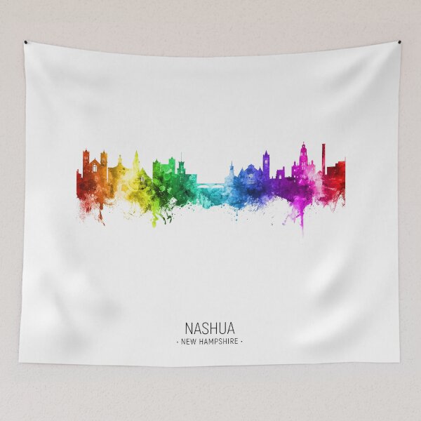 Item preview, Nashua New Hampshire Skyline designed and sold by ArtPrints.