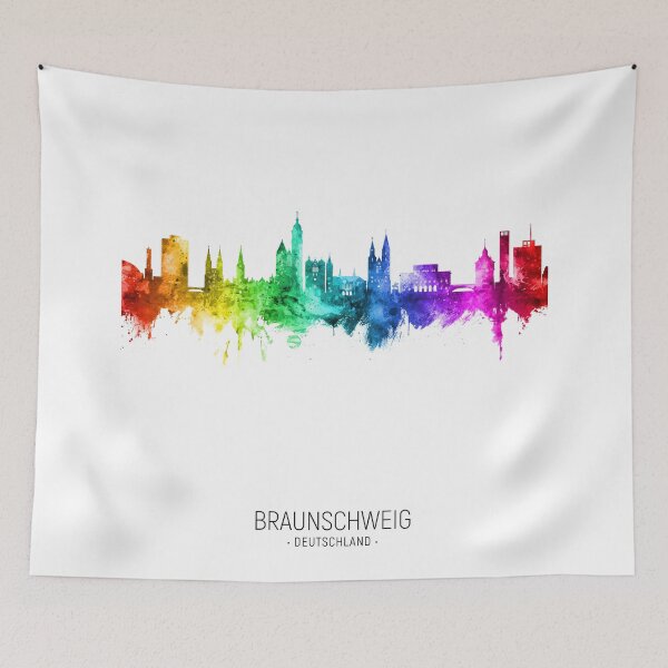 Item preview, Braunschweig Germany Skyline designed and sold by ArtPrints.