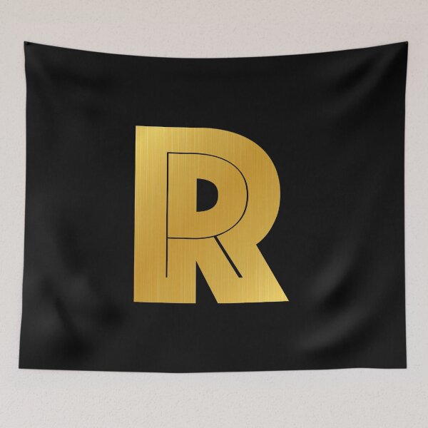 Aperçu de l'œuvre Lettre R - Série Golden Initials créée et vendue par To-the-T.