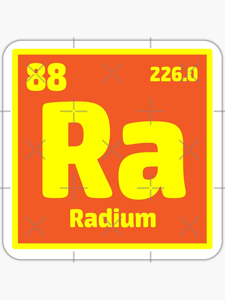 "Element Radium Sticker" Sticker by FinnicusMertens Redbubble