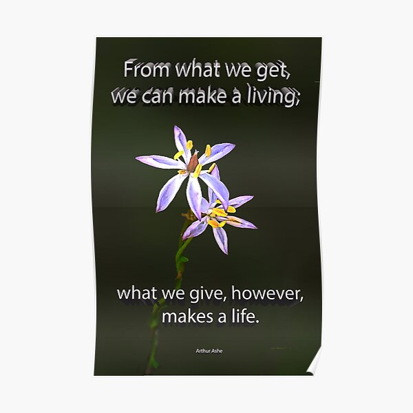 What we give Poster