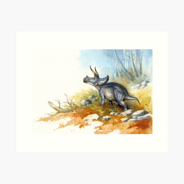 Triceratops Art Print