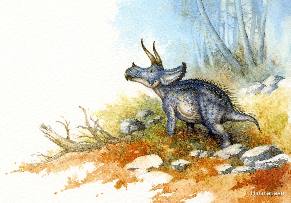 red tristan the triceratops