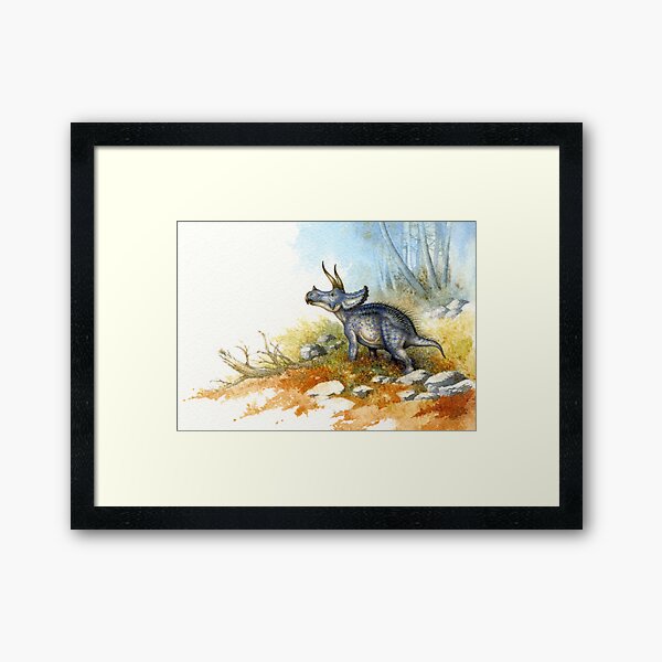 Triceratops Framed Art Print
