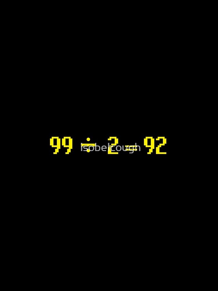 99 Divided By 2 Equals 92 OSRS IPhone Case Cover By Isobelcough 99-divided-by-2-equals-92-osrs-iphone-case-cover-by-isobelcough