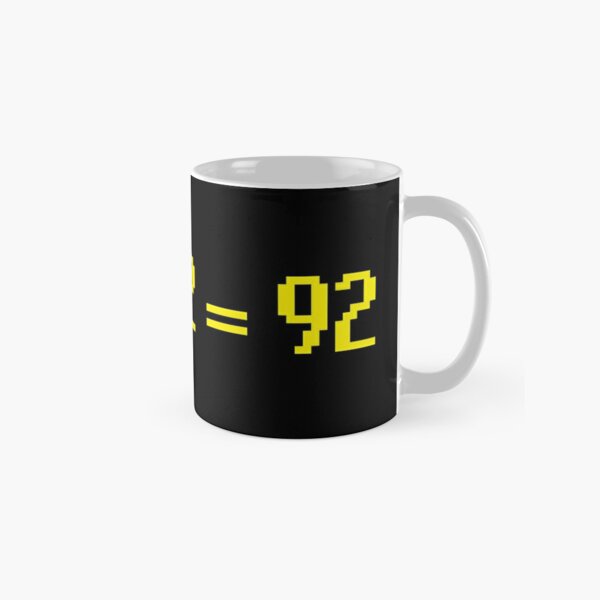 99 Divided by 2 equals 92 OSRS Classic Mug