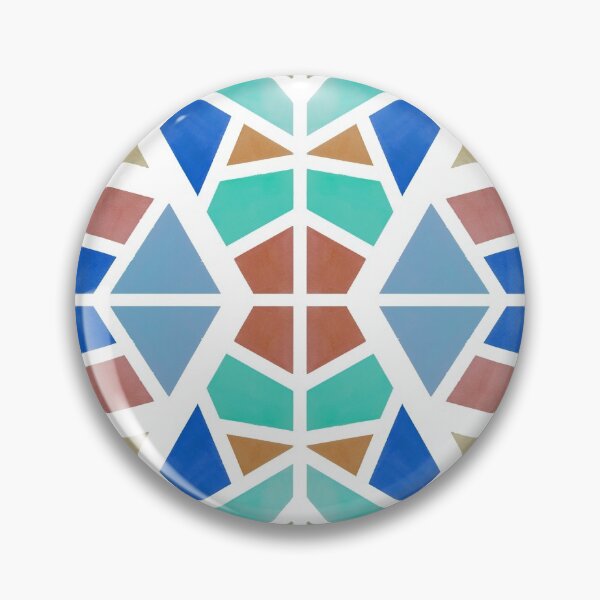 Item preview, Watercolor & Guache Geometric Shapes in Cool Colors designed and sold by Annie Grace Aguila.