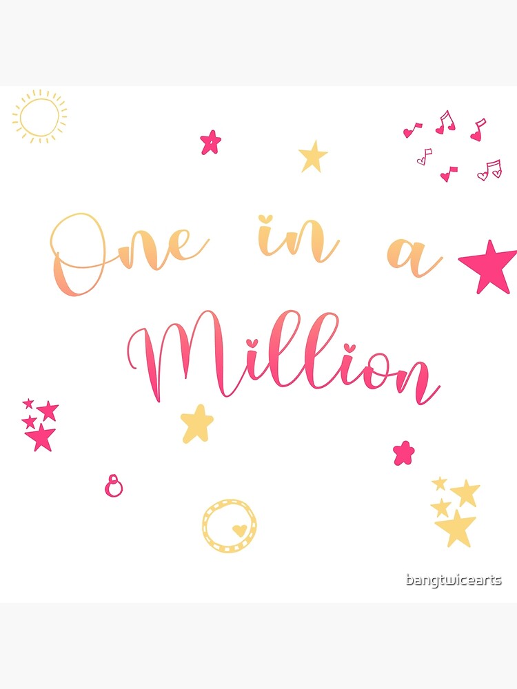 Twice One In A Million Print Greeting Card By Bangtwicearts Redbubble