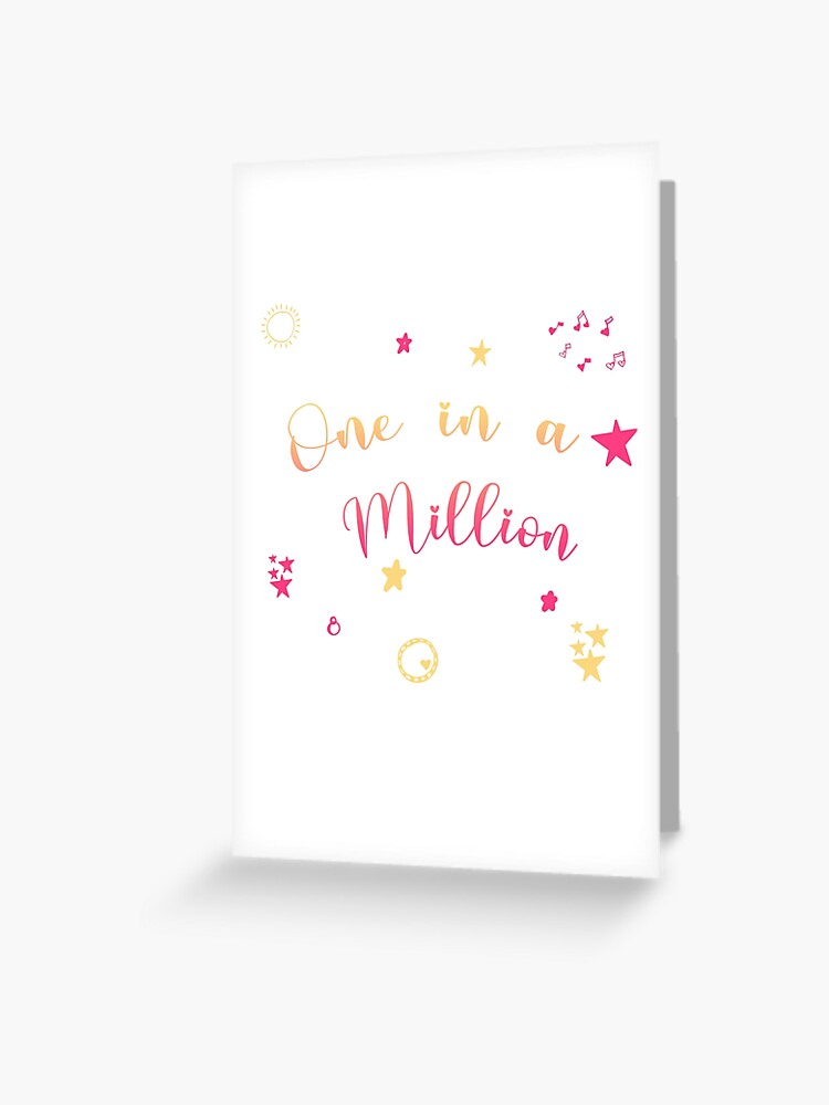 Twice One In A Million Print Greeting Card For Sale By Bangtwicearts Redbubble