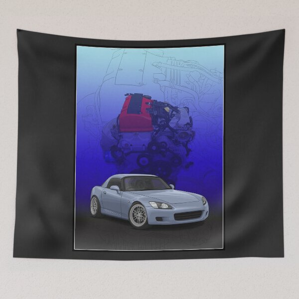 Item preview, S2000 AP1 with F20c background (Blue) designed and sold by ArtyMotive.