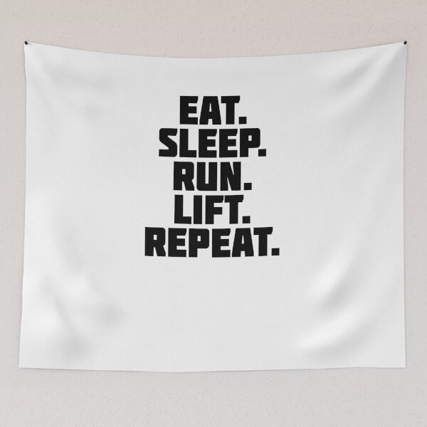 Item preview, Eat Sleep Run Lift Repeat designed and sold by Running-Icon.