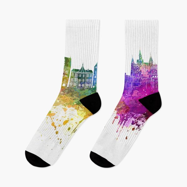Item preview, Tübingen skyline in watercolor background designed and sold by paulrommer.